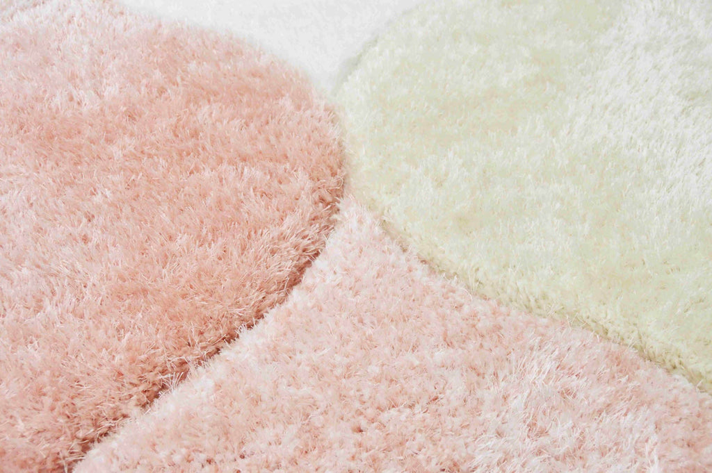 4D Shaggy Rug Design 6488 - Pink