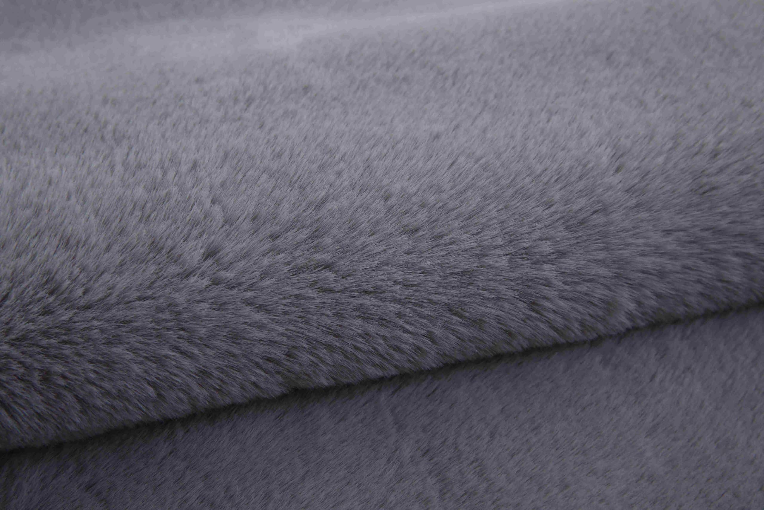 Faux Fur Bear Rug - Grey